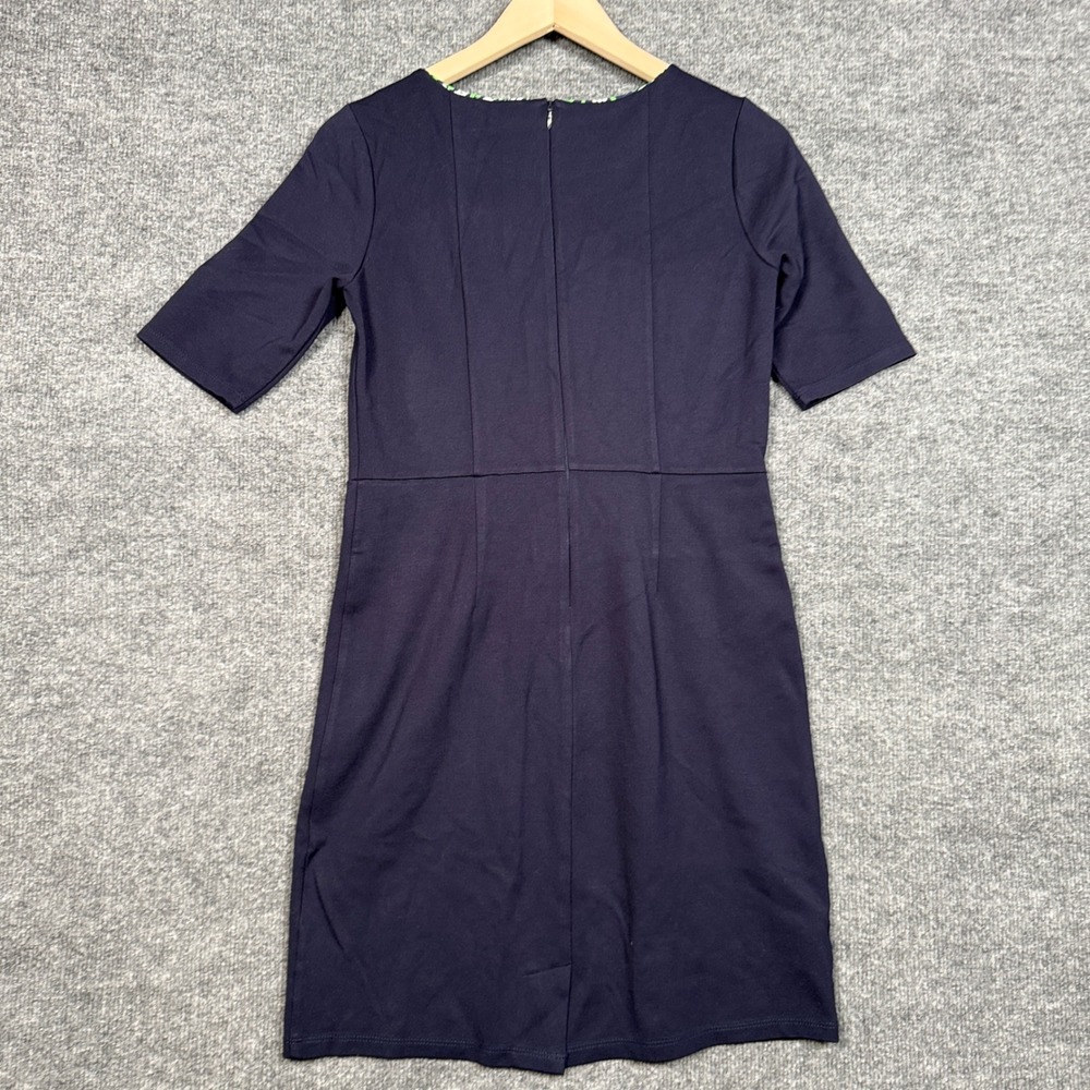 Jude Connally Sz XS Shift Mini Dress Black Rayon Nylon Blend Stretch Minimalist - Picture 3 of 8
